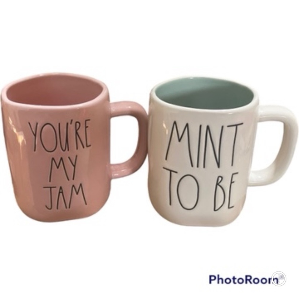 Rae Dunn “you’re my Jam” and  “Mint to be” Cups